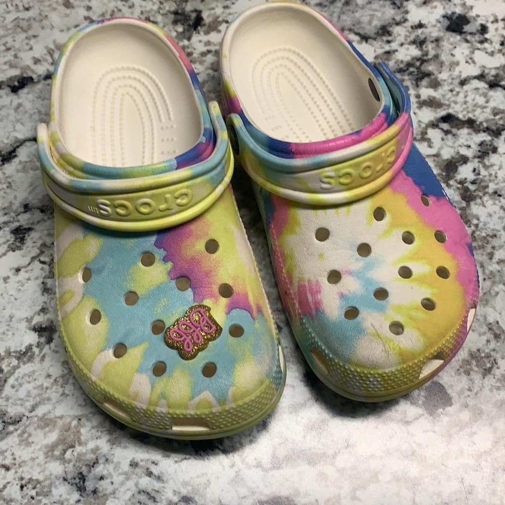 Tie Dye Youth Crocs